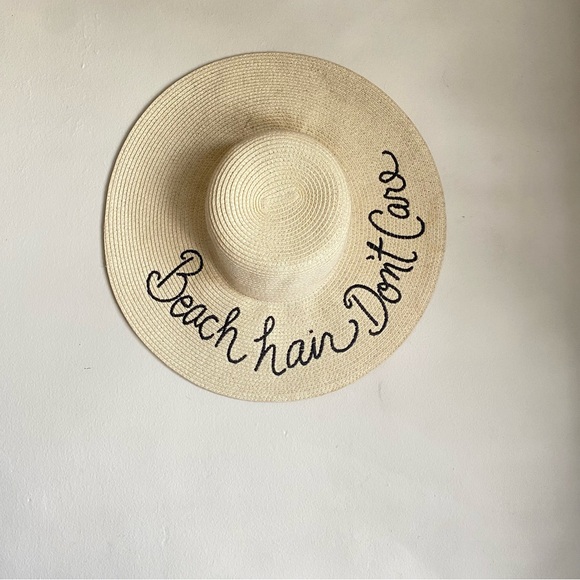 Beach hair don’t care floppy summer hat - Picture 1 of 3